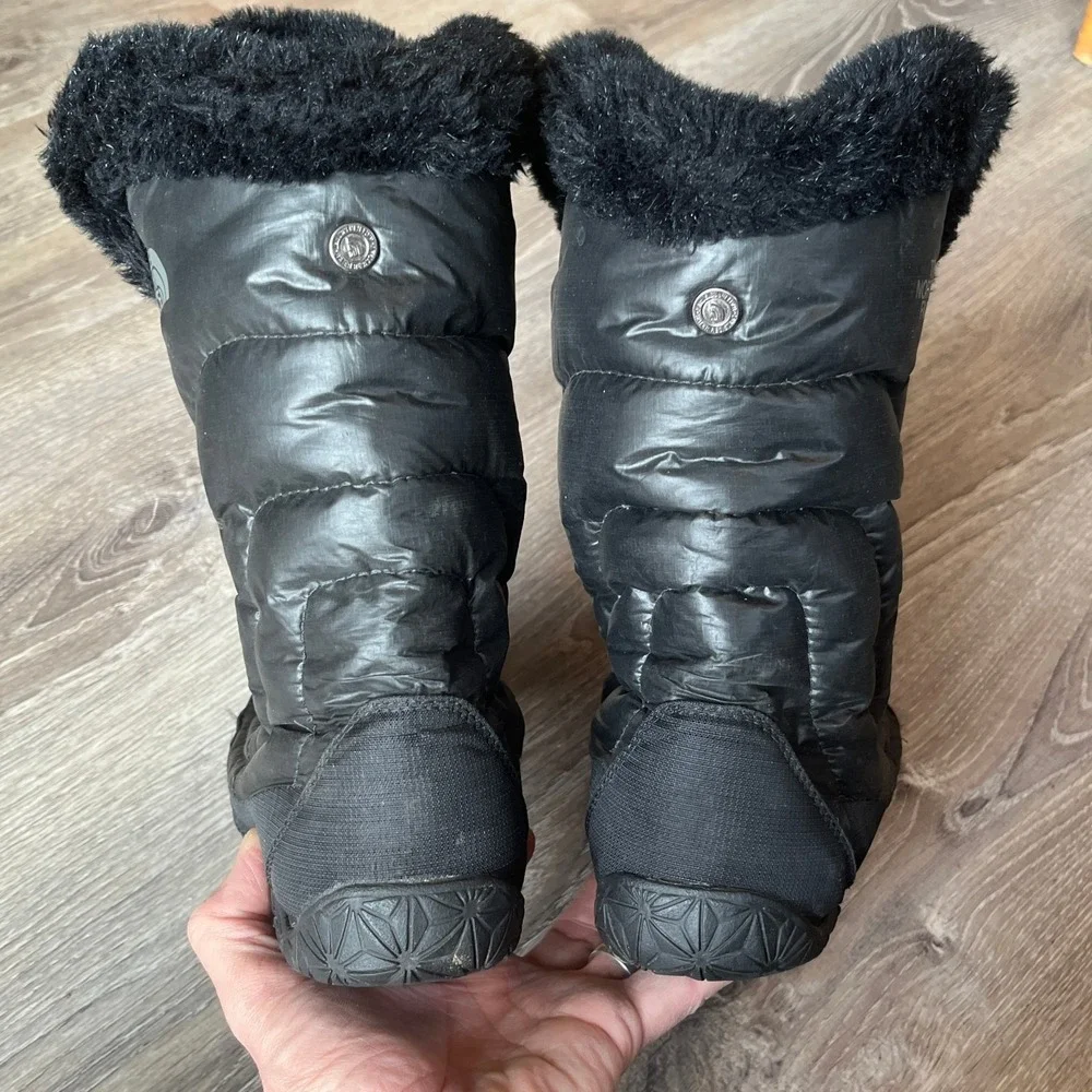 The North Face Nuptse Boots Black Puffer Goose Down Women 8.5 UK 6.5‎ EU 39.5